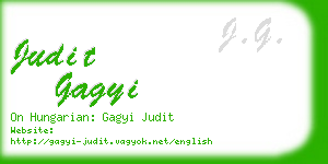 judit gagyi business card